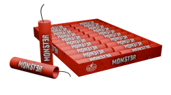 Petardy Monster Red 20ks/bal