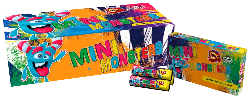 D�tsk� pyrotechnika Mini Monsters 6 ks/bal